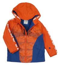 Červeno-modrá nepromokavá lehce zateplená bunda s kapucí - Spiderman Primark