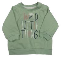 Svetlozelená mikina s nápisom Ergee