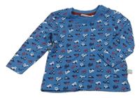 Modré triko s buldozery Liegelind