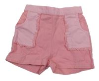 Růžové riflové kraťasy River Island