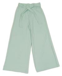 Mátové rebrované palazzo nohavice s opaskom Page One Young