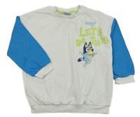 Bielo-modrá mikina s Bluey