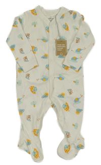 Nové - Smetanový overal se zvířaty Mothercare