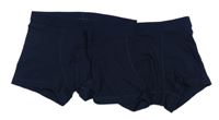 2x tmavomodré boxerky H&M
