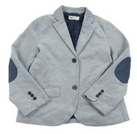 Šedomodré melírované spoločenské sako H&M