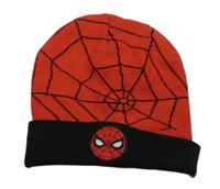 Červeno-černá vzorovaná čepice se Spidermanem H&M