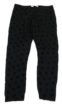 Čierne legíny so srdiečkami M&S