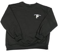 Čierna športová mikina s potlačou