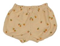 Meruňkové žebované kraťasy s meruňkami Next