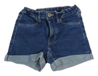 Tmavomodré rifľové kraťasy