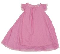 Ružové tylové trblietavé šaty Kiki&Koko