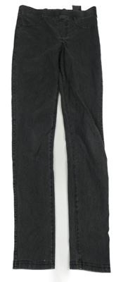 Tmavošedé tregíny riflového vzhledu H&M