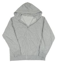 Sivá melírovaná prepínaci mikina s kapucňou H&M