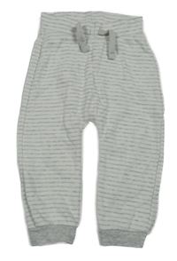 Bílo-šedé pruhované baggy tepláky Dopodopo