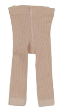 Růžové žebrované punčocháčové legíny H&M