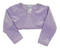 Lila zamatové bolerko Cherokee