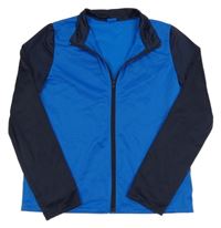 Modro-tmavomodrá prepínaci športová mikina Decathlon