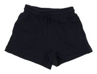 Tmavomodré teplákové kraťasy H&M