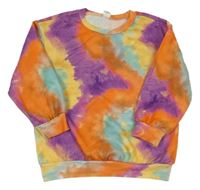 Farebná batikovaná mikina Shein