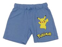 Světlemodré teplákové kraťasy s Pikachu H&M
