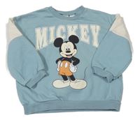 Modro-béžová mikina s Mickeym H&M