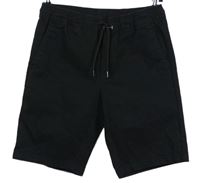 Pánské černé plátěné chino kraťasy vel. 28