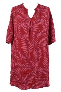 Dámská tmavorůžovo-růžová vzorovaná tunika Ulla Popken 