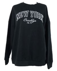 Dámská černá mikina s nápisem F&F