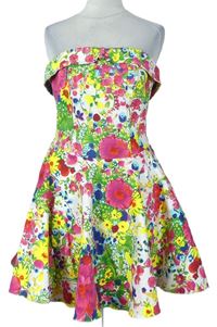 Dámske farebné kvetované šaty Topshop