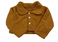 Hnedá fleecová prepínaci mikina