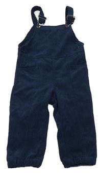 Tmavomodré laclové manšestráky 