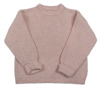 Světlerůžový svetr Matalan