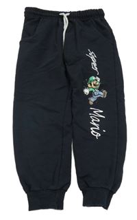 Tmavomodré tepláky se Super Mario 