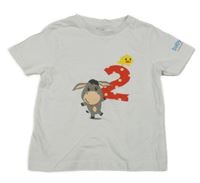 Biele tričko s oslíkem Babydream