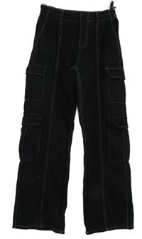 Dámské černé cargo rifle Bershka