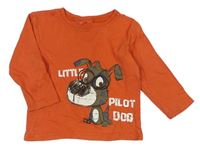 Oranžové tričko so psem