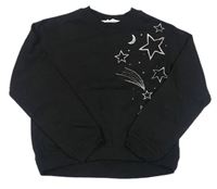 Čierna mikina s hviezdami H&M
