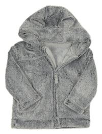 Sivá chlpatá prepínaci mikina s kapucňou zn. George