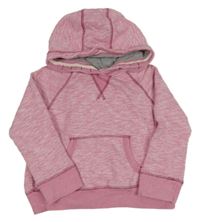 Ružová melírovaná mikina s kapucňou Next