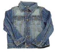 Modrá riflová bunda s kapsami C&A