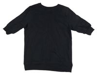 Tmavomodrá tepláková dlhá vesta