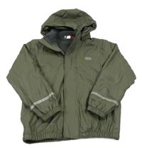 Khaki nepromokavá jarní bunda s kapucí Lego wear