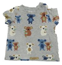 Sivé tričko s koalami H&M