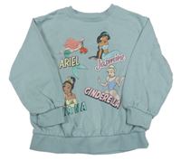 Svetlomodrá mikina s princeznami M&S