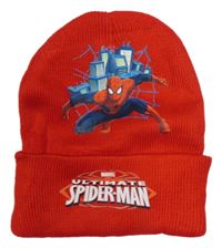 Červená čepice se Spidermanem 