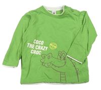 Zelená mikina s krokodílom C&A