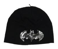 Černá bavlněná čepice s Batmanem 