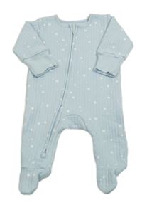 Světlemodrý hvězdičkovaný overal Little Nutmeg 