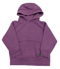 Fialová mikina s klokankou a kapucí Next
