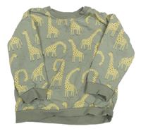 Sivá mikina so žirafami  Tu